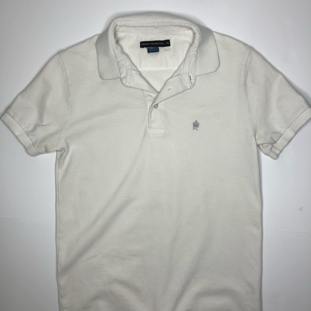 French Connection white polo